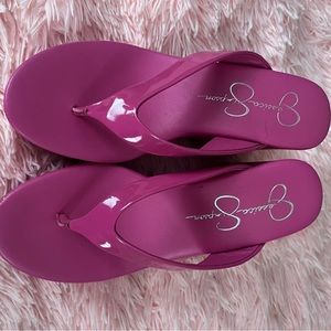 Pink High Flipflops Jessica Simpson